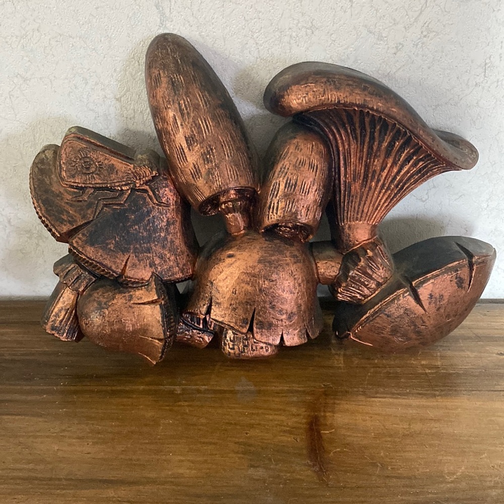 Vintage Coppercraft Mushroom Wall Decor
